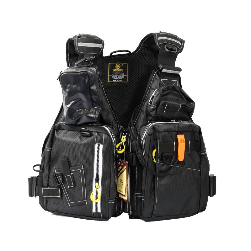 Professional fishing life jacket, sea fishing, fishing vest vest, adult multi -pocket large buoyant waterproof Oxford cloth