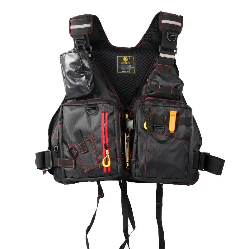 Professional fishing life jacket, sea fishing, fishing vest vest, adult multi -pocket large buoyant waterproof Oxford cloth