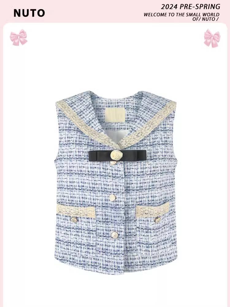 Nuto Hajie Diary Qianjin Lady Ladies Little Fragrance Wind West Jacket Jacket Summer New Vest Woman