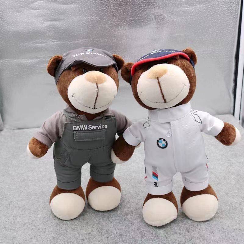 BMW Bear Kill Machine BMW Berbit Bear Bear Doll Dolls driver technician Bear motorcycle decoration for 4S shop high -quality commemorative gifts