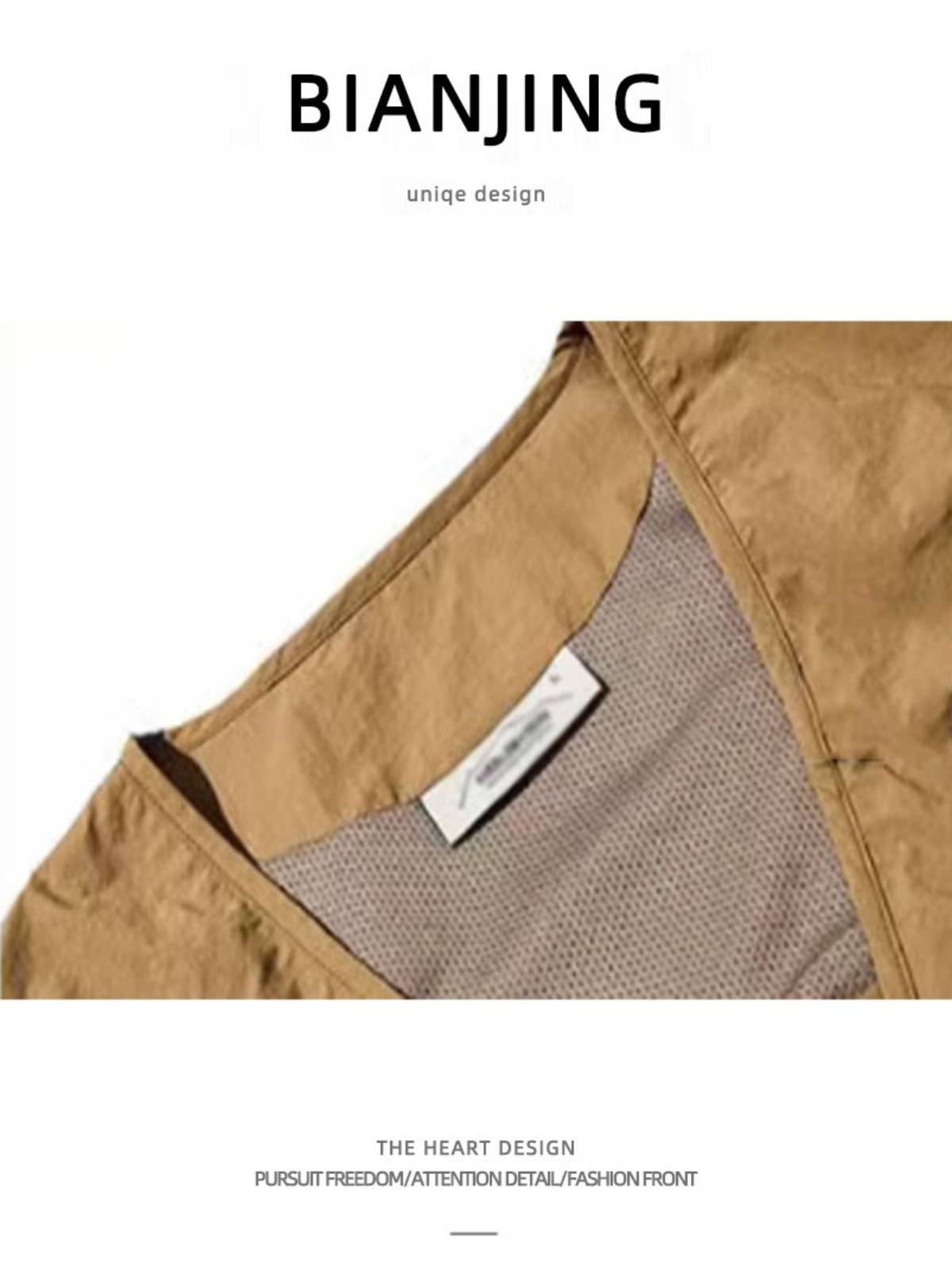 Japanese mountains outdoor multi -pocket demolition workpiece vest men and women high street casual and handsome versatile outer coat