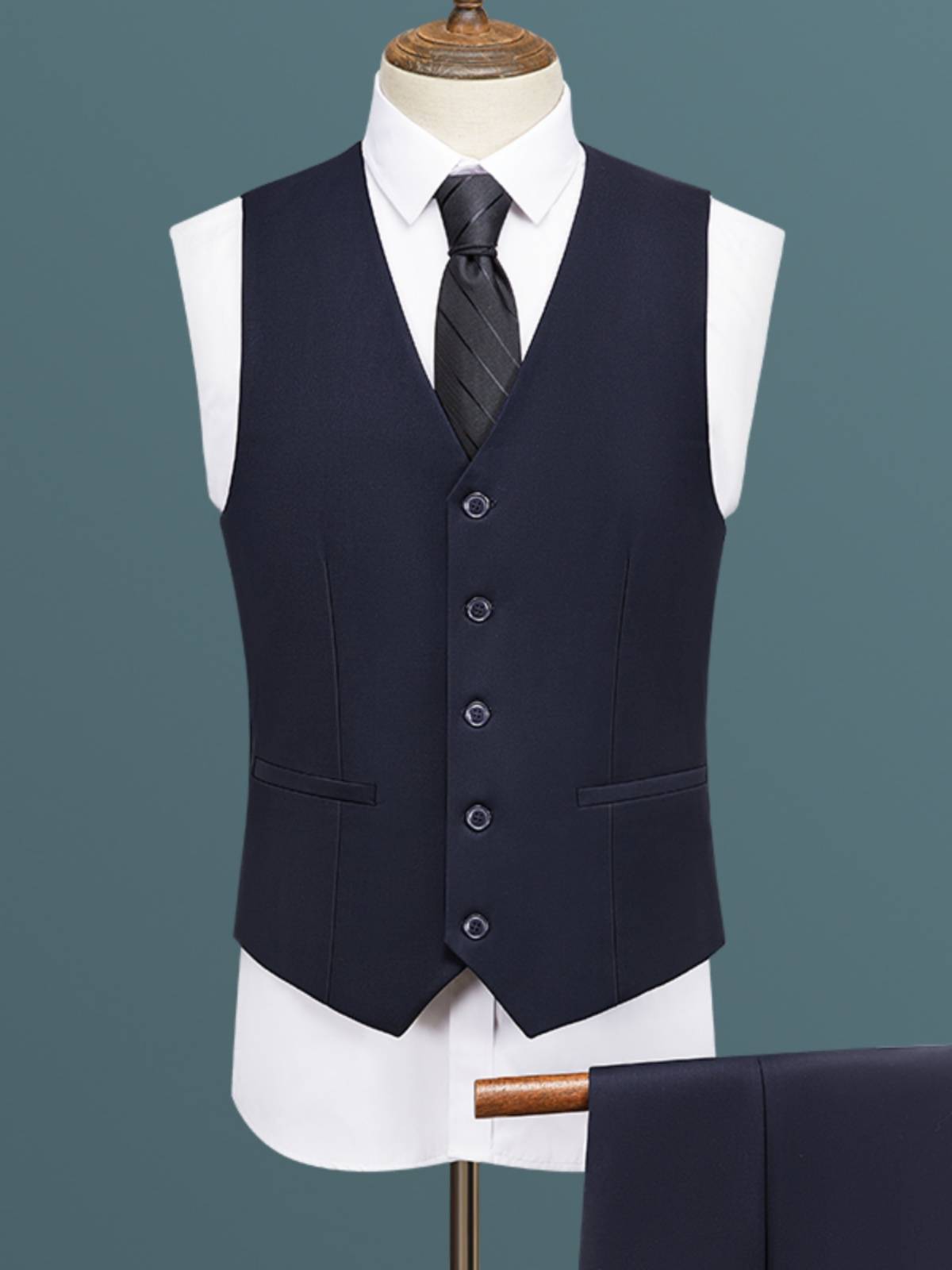 Men's suit vest spring and autumn bridegroom wedding dress work vest gallery group brothers and brothers