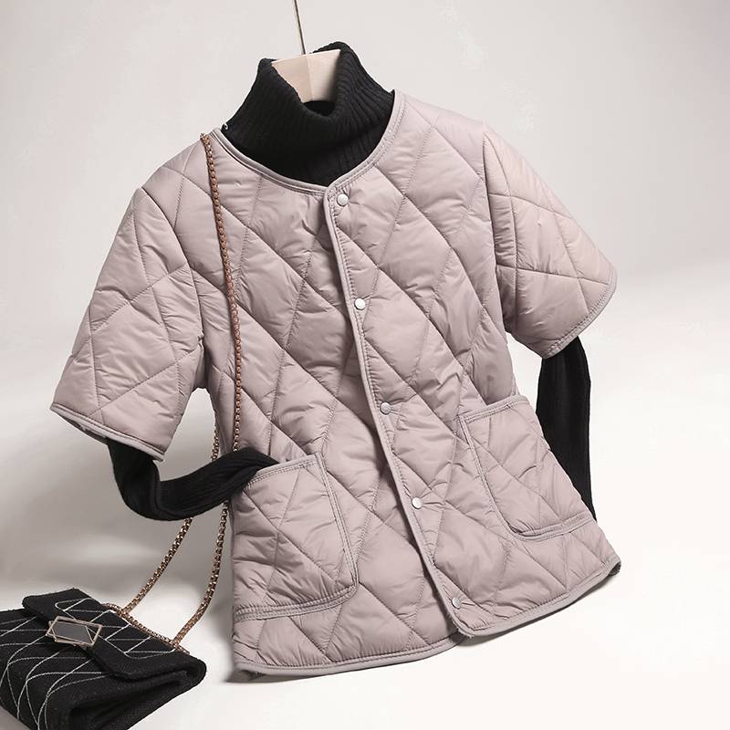Autumn and winter half -sleeved cotton vest female plus thickened inner cotton clothing shoulder shoulders, down cotton and horses vest, shoulder jacket