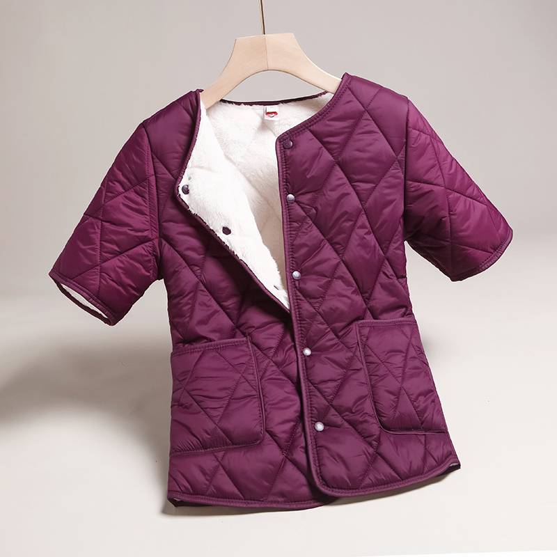 Autumn and winter half -sleeved cotton vest female plus thickened inner cotton clothing shoulder shoulders, down cotton and horses vest, shoulder jacket