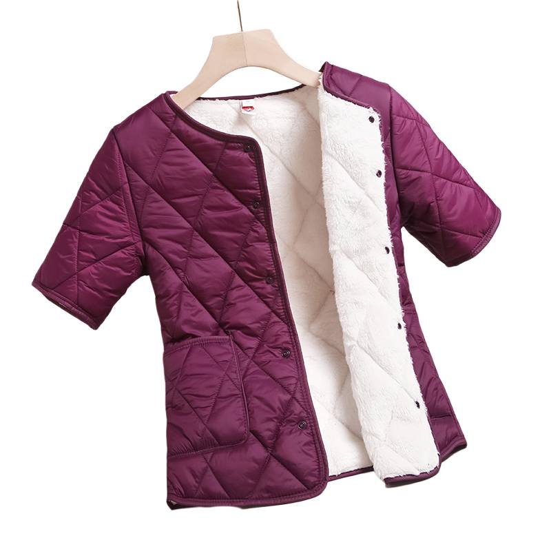 Autumn and winter half -sleeved cotton vest female plus thickened inner cotton clothing shoulder shoulders, down cotton and horses vest, shoulder jacket