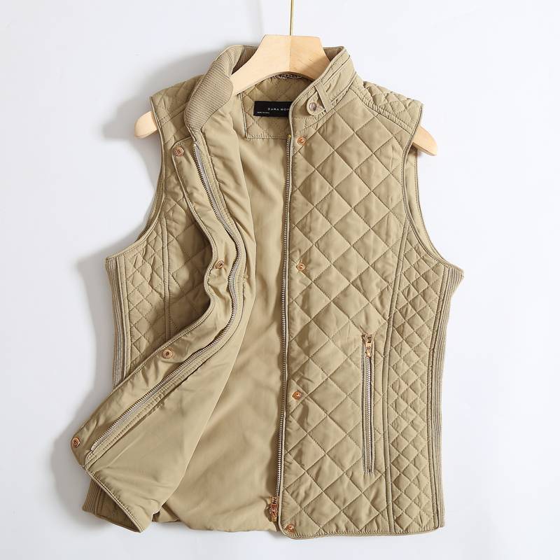 Factory original single -fitting cotton pads thicken warm cotton vest cotton cotton and shoulder horses holding women's slim cotton jackets