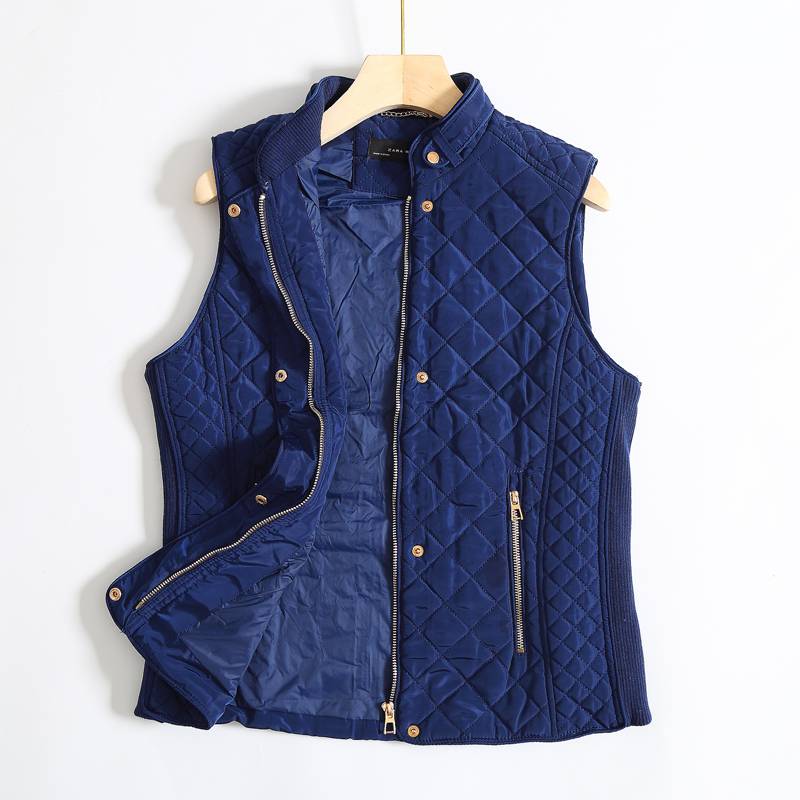 Factory original single -fitting cotton pads thicken warm cotton vest cotton cotton and shoulder horses holding women's slim cotton jackets