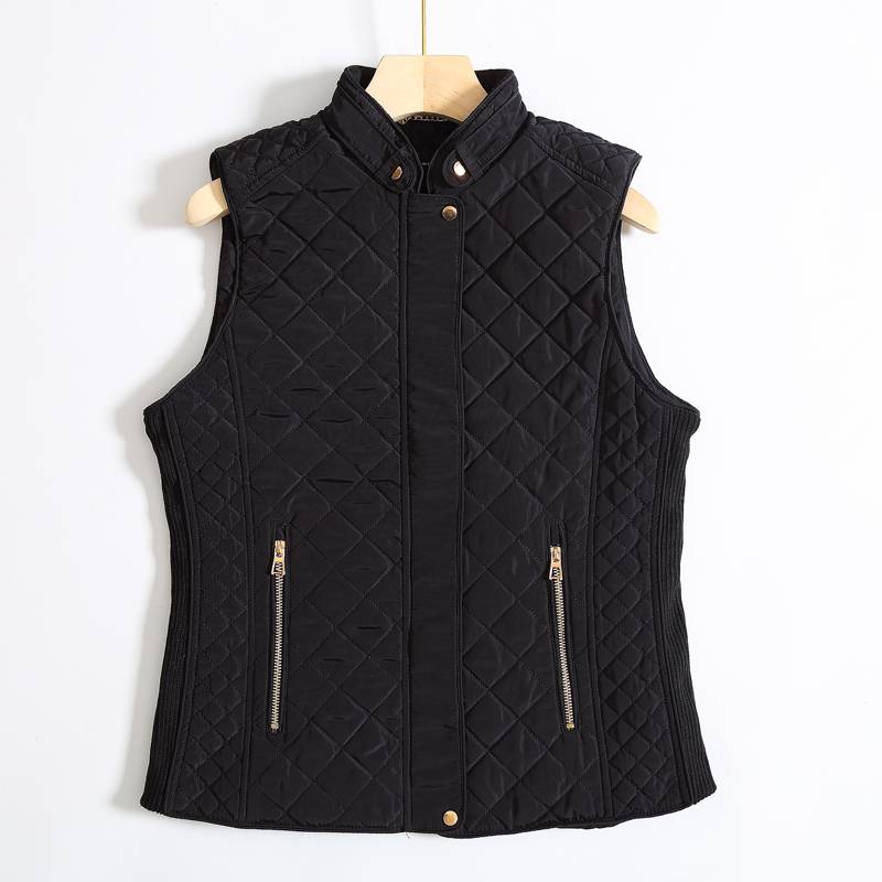 Factory original single -fitting cotton pads thicken warm cotton vest cotton cotton and shoulder horses holding women's slim cotton jackets