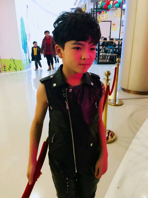 Children's versatile vehicle clothes leather clothing vest tide Korean children's clothing boys PU Pimajiachun autumn clothing Korean version
