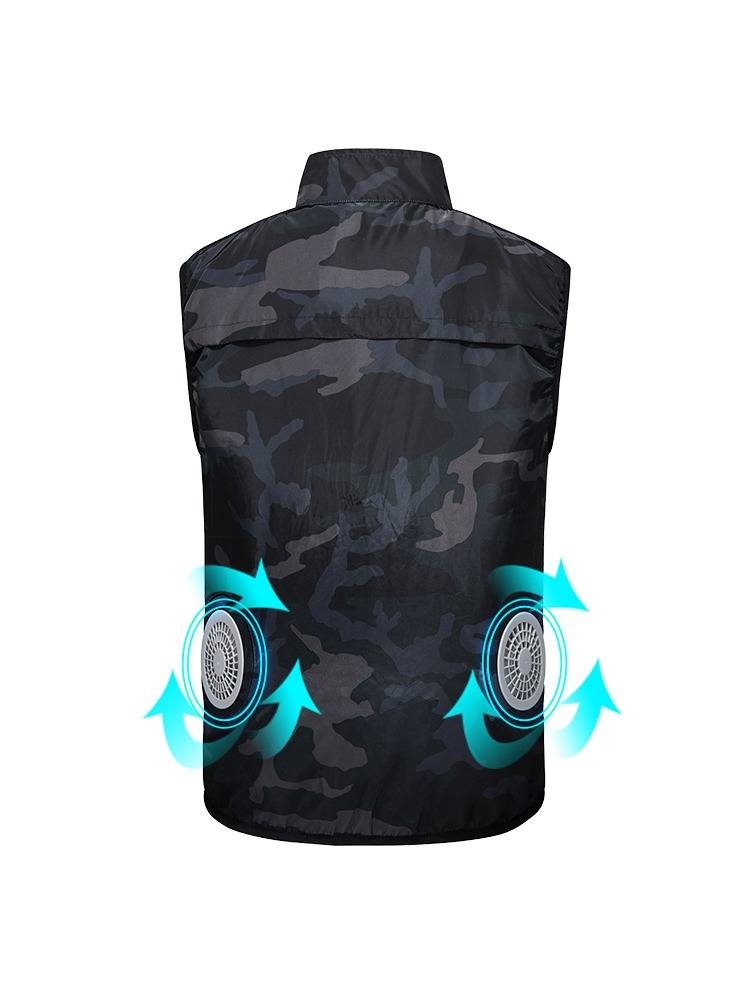 Summer cooling air -conditioning air -conditioned vest men's clothes charging refrigeration vest fishing sunscreen outdoor service girl