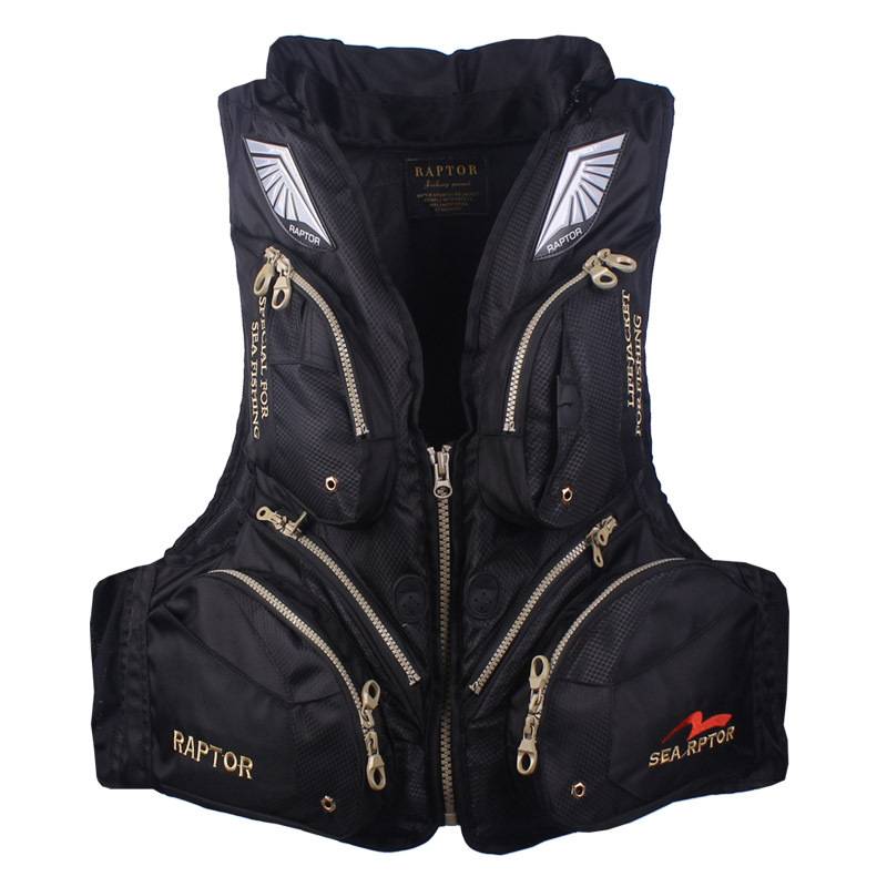 Raptor fishing life jacket adults use large buoyancy vest majeure professional portable fishing road Asian vest sea fish fishing equipment