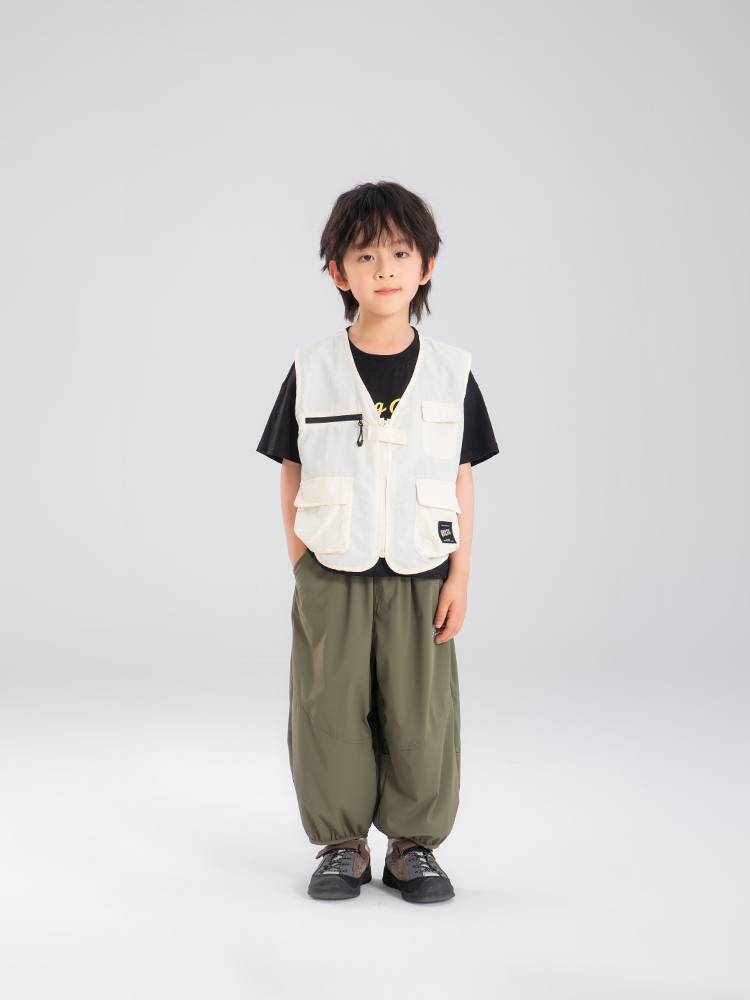 NORNOR Children's Vests Summer Summer Japanese Workers Jacket Boy Speed Outdoor Vela Male Baby Body
