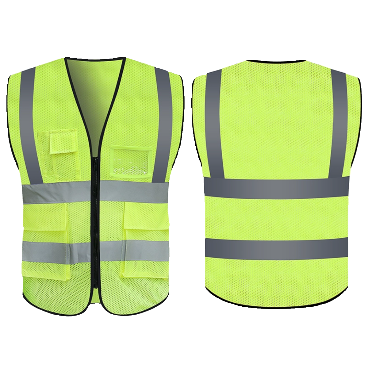Reverse lightwear safety vest vest construction site construction traffic sanitation workers breathable riding work clothes custom printing