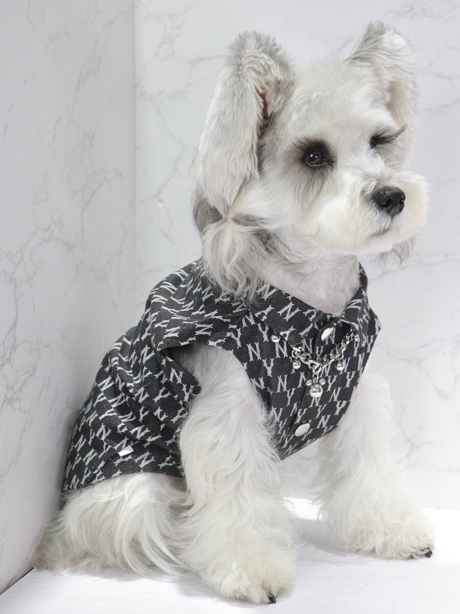 Pet vest denim summer thin puppy clothes Teddy Bieki Kki Marzus large dog golden retriever cat