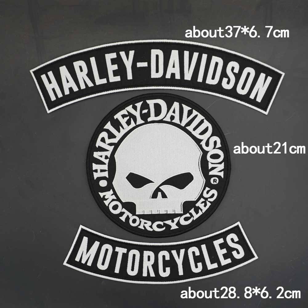 Motorcycle big logo patch magic sticker leather vest back post decorative DIY embroidery cloth sticker