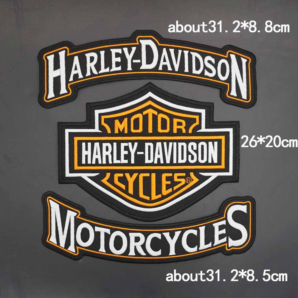 Motorcycle big logo patch magic sticker leather vest back post decorative DIY embroidery cloth sticker