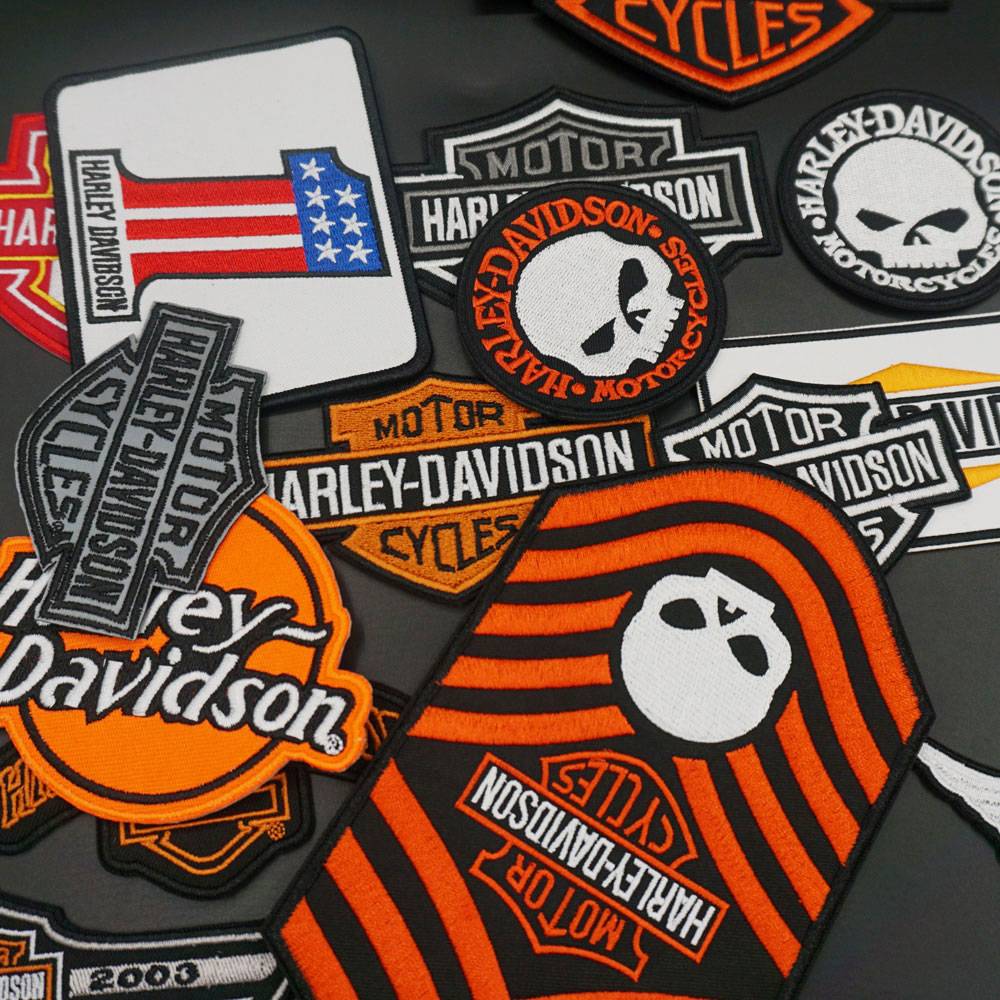 Motorcycle big logo patch magic sticker leather vest back post decorative DIY embroidery cloth sticker