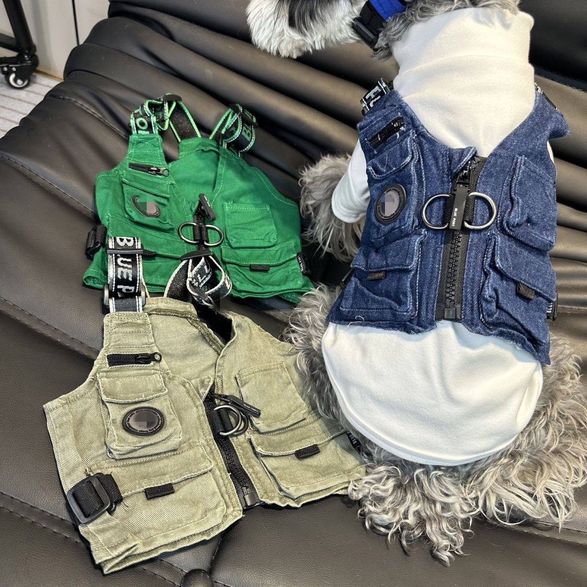Dog tactical vest clothing spring and autumn models, snow Nayri than Bear Teddy Shiba Inu West Highland Pet Tide Works