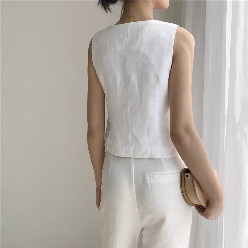 283 Weilan clothing version of the women's Korean version of the slim sleeveless, library suit vest cutting to make clothes paper