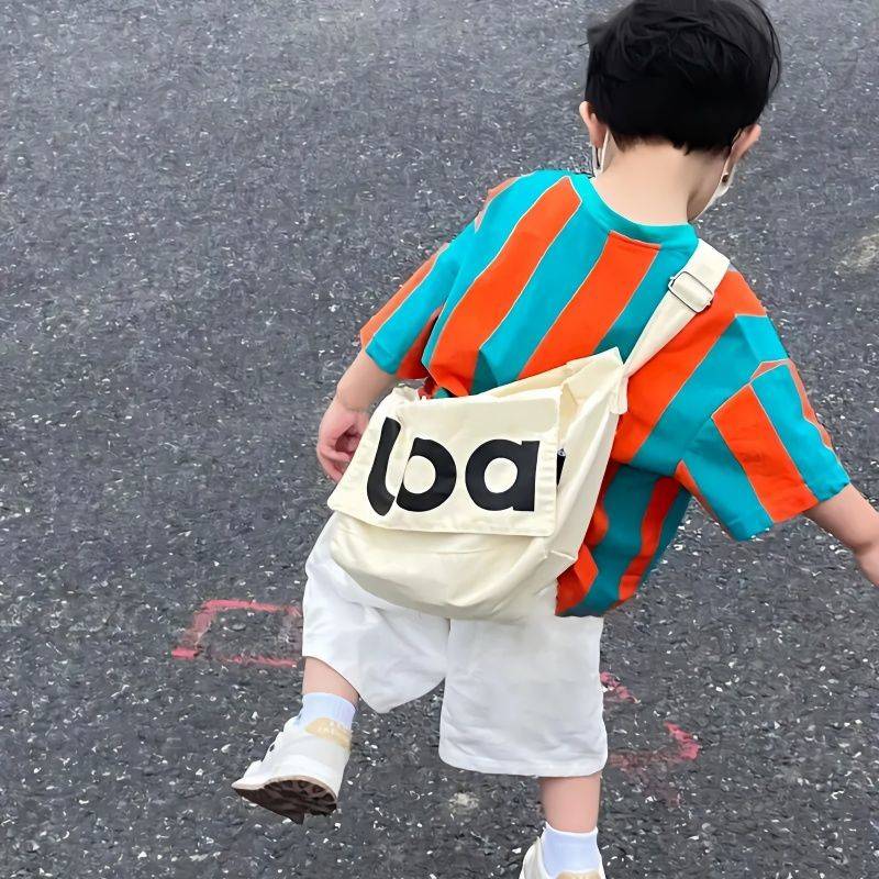 Children's clothing vest children's children outside the baby to install baby loose short -sleeved top children's vest boys street dance vest