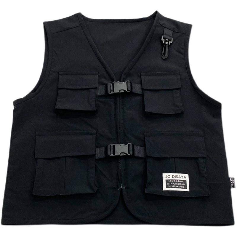 Children's clothing vest children's children outside the baby to install baby loose short -sleeved top children's vest boys street dance vest
