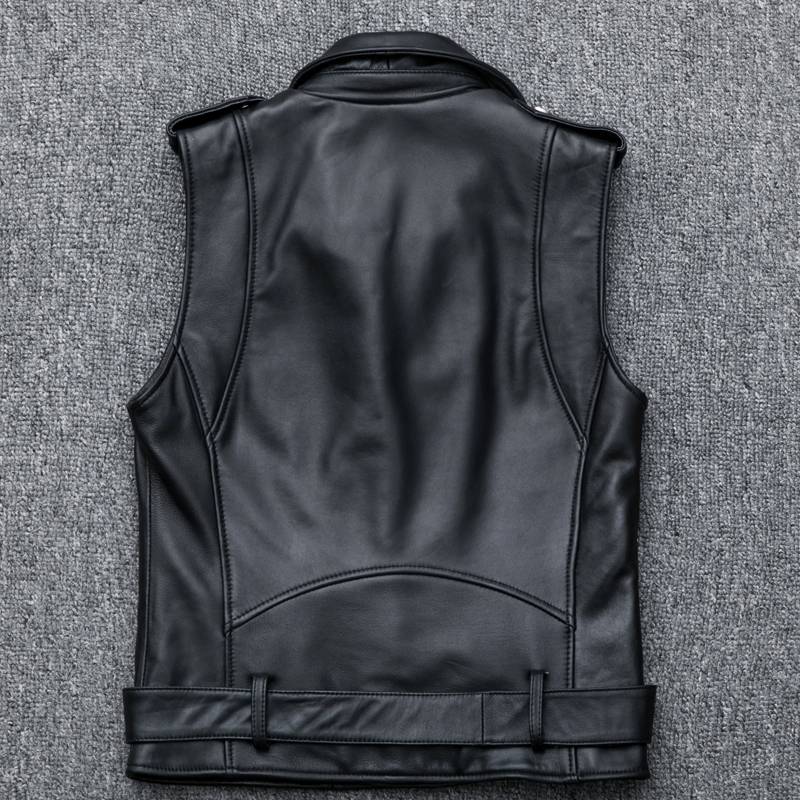 Clearance leakage special leather leather clothing female sheep leather slim short lapel -free sleeveless vest vest, shoulders