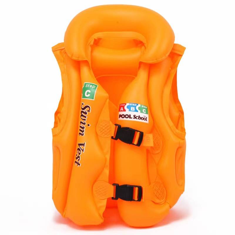 Children's swimming big buoyant vest, young child, child beginner, swimming equipment airbag inflatable vest life jacket