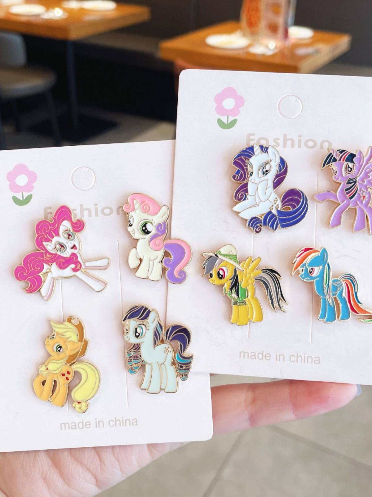 Little Horse Belly Cartoon Metal Badge Cute Super cute brooches Anime Student Bags Pen Bags Clothing Accessories