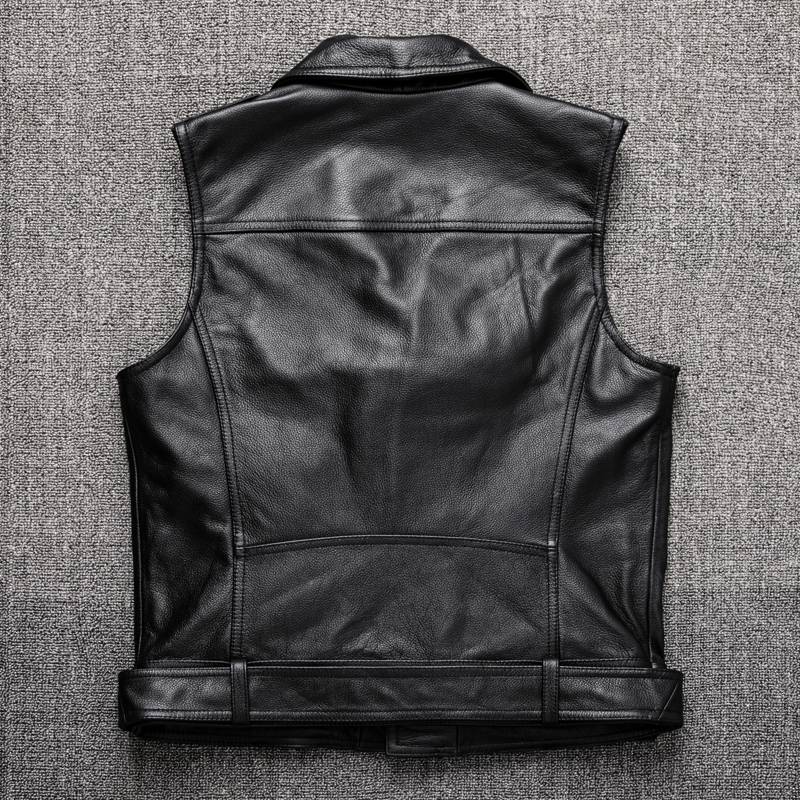 Clearance special offer to pick up the head layer cowhide leather vest, vest, shoulder, shoulder locomotive, men's short spring and autumn new products