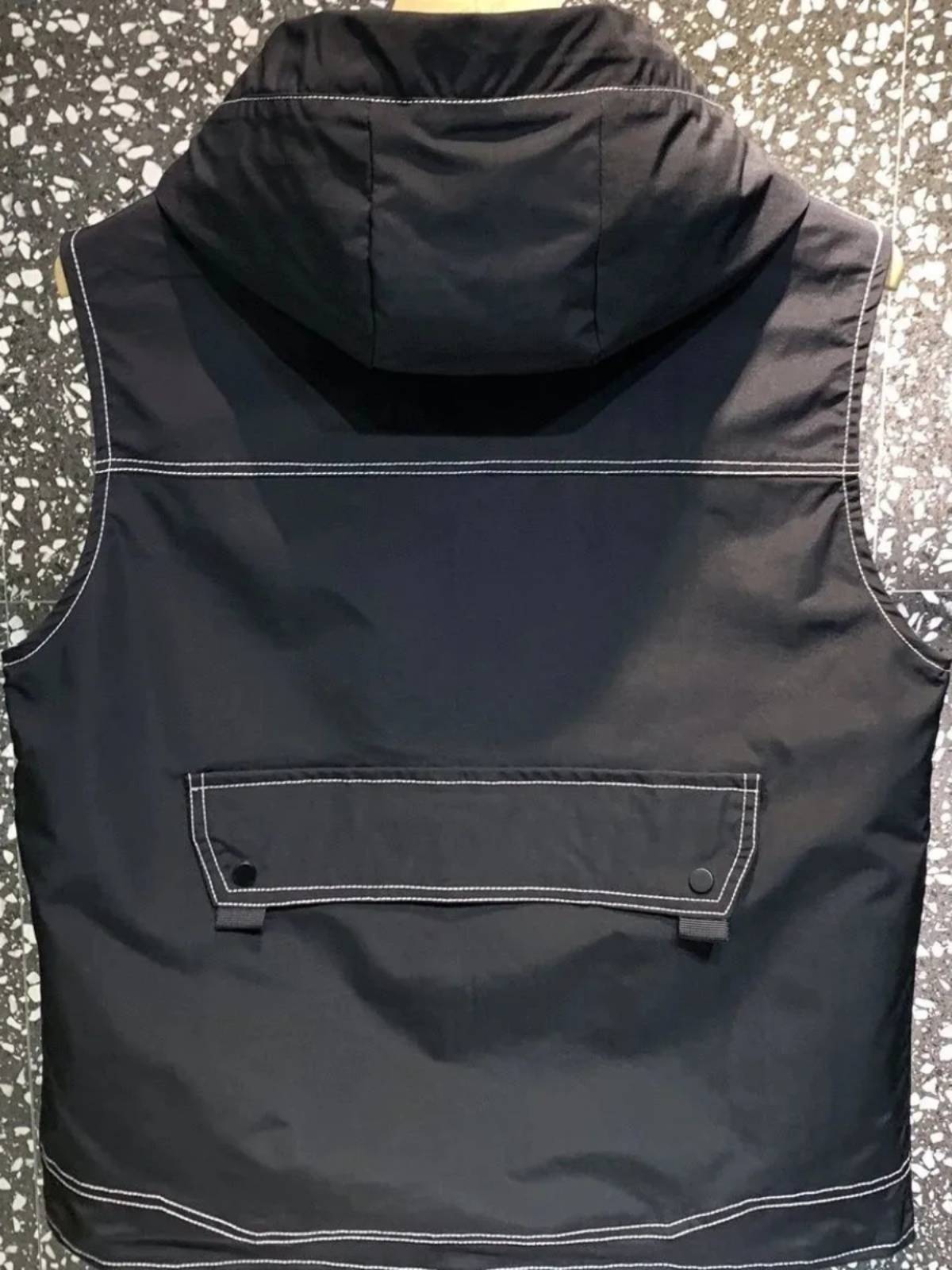 Spring and Autumn New Double -sided Vests 2024 European Youth Workers Workers Wordless Jacket High -quality Thousands of Bird Character Jackets