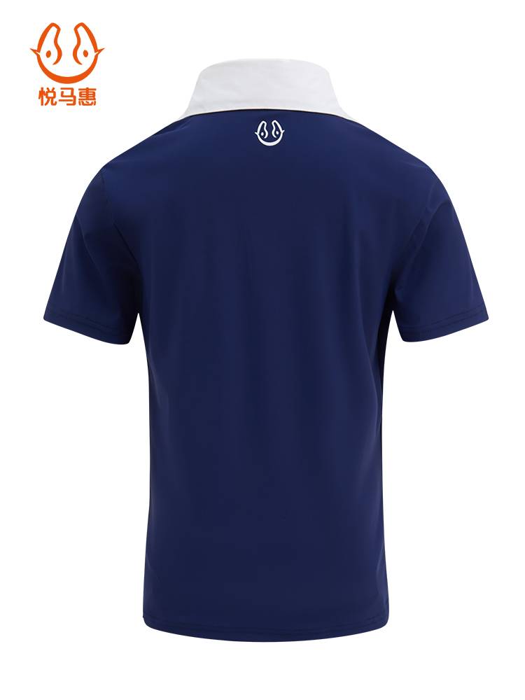 Yue Ma Hui Summer Adult Equestrian T -shirt Short -sleeved top Ladies Riding Clothing Men's Equestrian Equipment Modeling Shirt