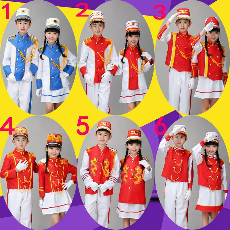 Child Drum Team Performance Services Garden Flag Sales Make -ups Primary and Secondary Student Getting Fighting Army Drum Band Performance Service