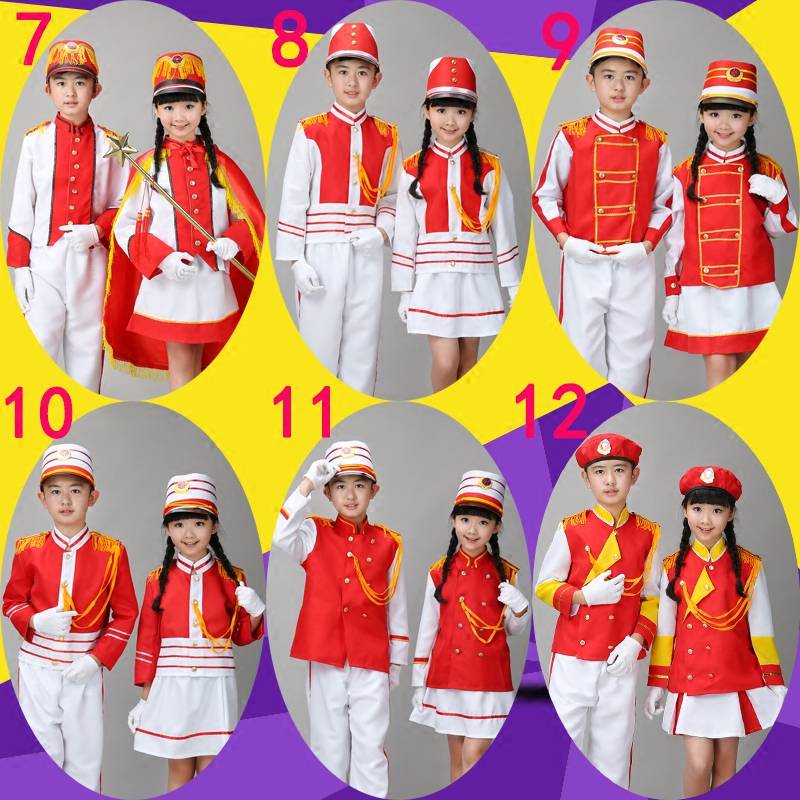 Child Drum Team Performance Services Garden Flag Sales Make -ups Primary and Secondary Student Getting Fighting Army Drum Band Performance Service