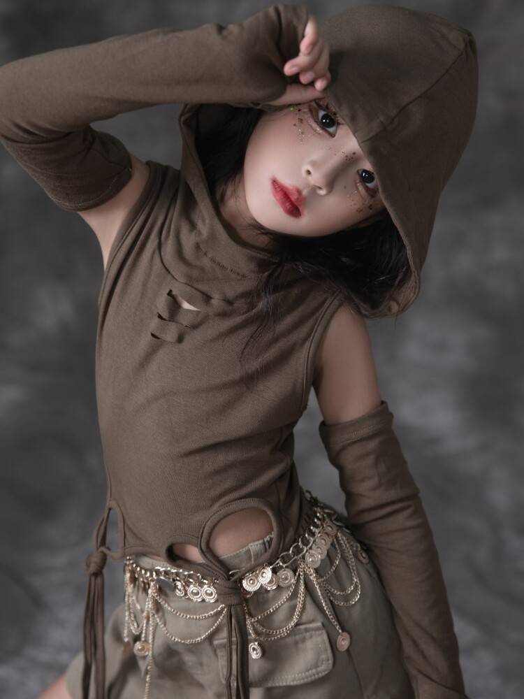 Girls' dunes waste earth wind catwalk show, Cavaliers Western denim denim Galad children's retro punk car model set