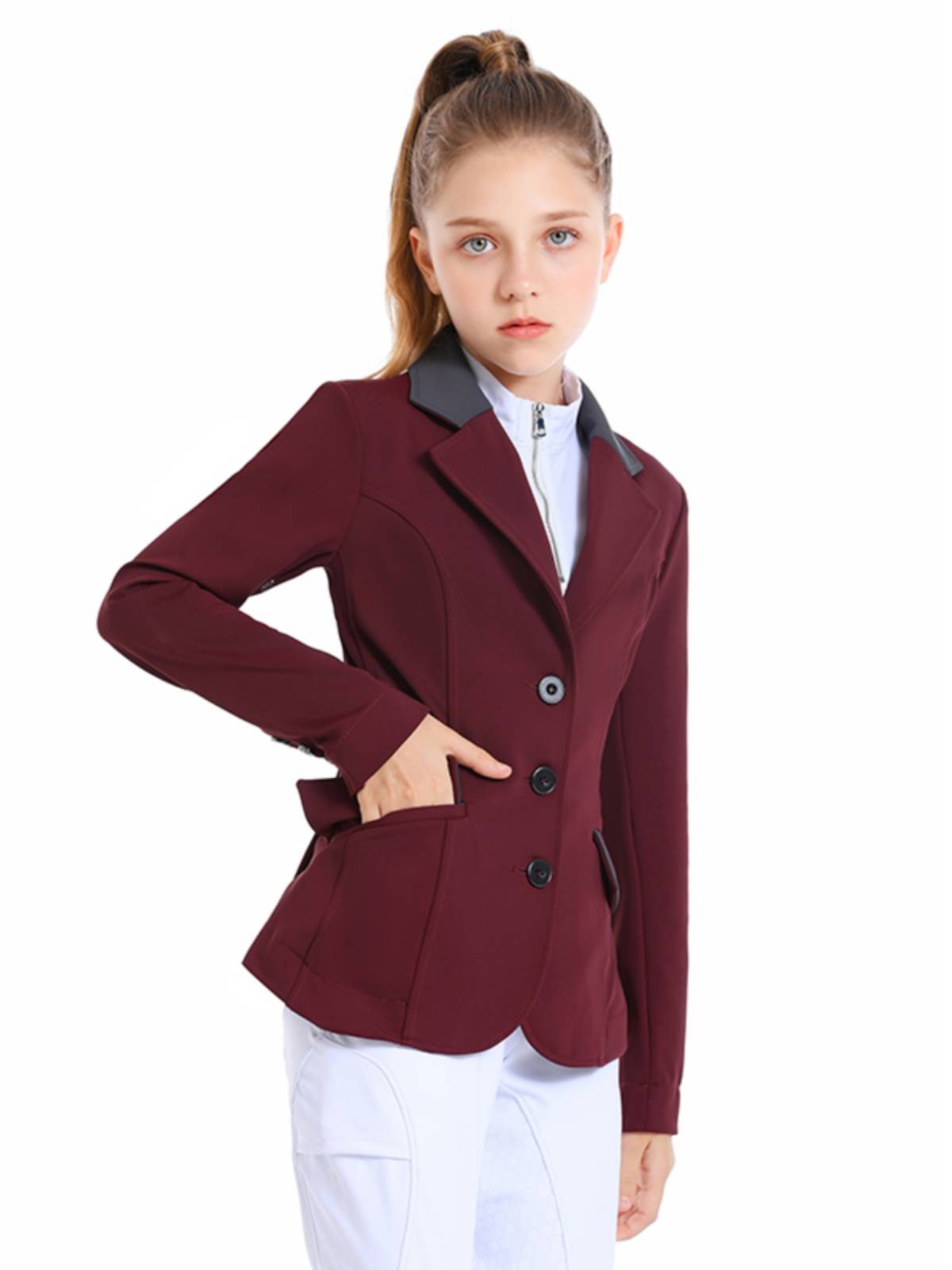 Professional children's equestrian suit riding cycling suits summer seasons thin equestrian jacket competition training knight uniform