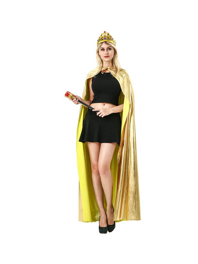 Adult Cosplay Prince Clothing Queen Cloak King Cloak Crown Crown Crusade Performance Prop