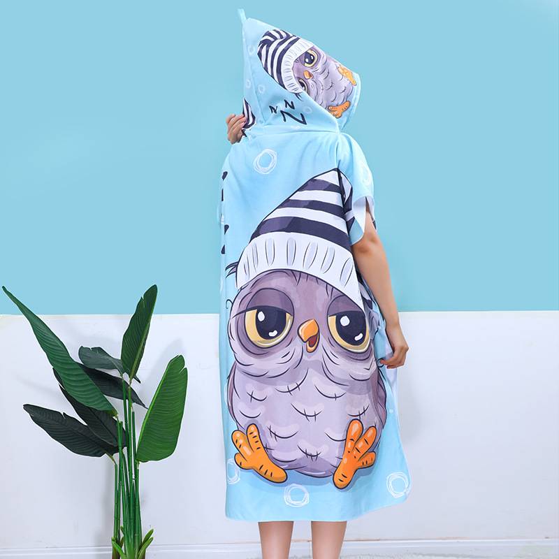 Swimming bath towels, adult fast -drying towels, sea sunscreen beach, water absorption towel, portable fitness bathrobe cape