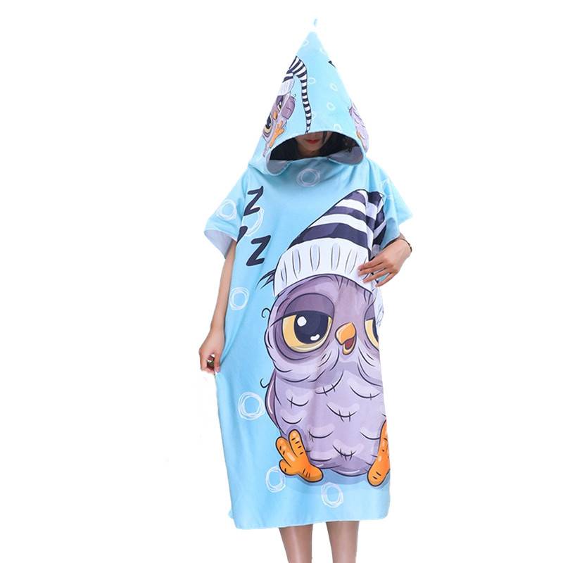 Swimming bath towels, adult fast -drying towels, sea sunscreen beach, water absorption towel, portable fitness bathrobe cape