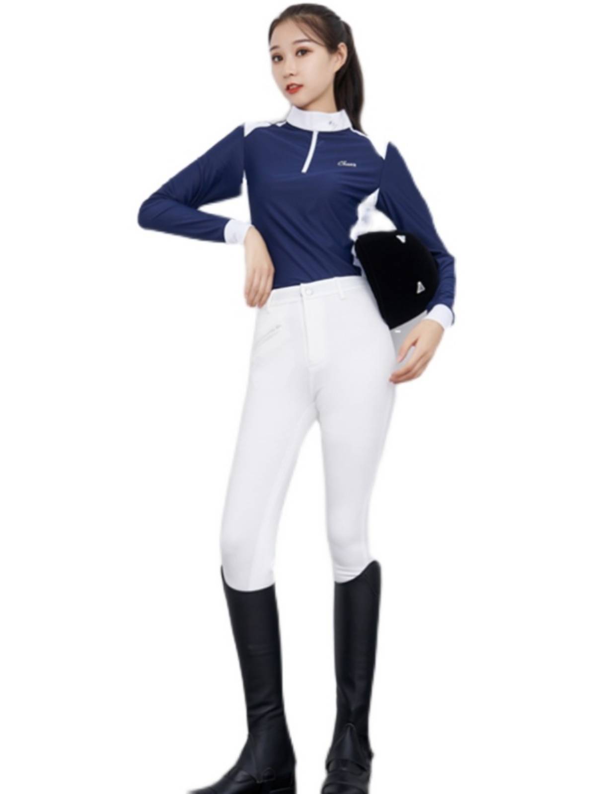 Professional all -leather equestrian horse pants anti -slip, abrasion -resistant riding pants, knights, men's and women's white race pants ride clothes
