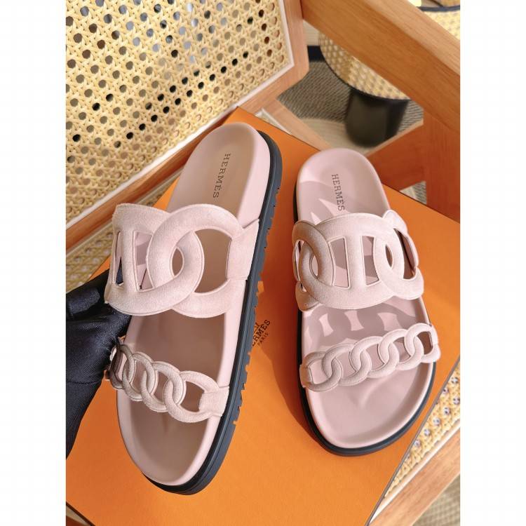 Hermes/Hermes Pig Nose Extra slippers pink