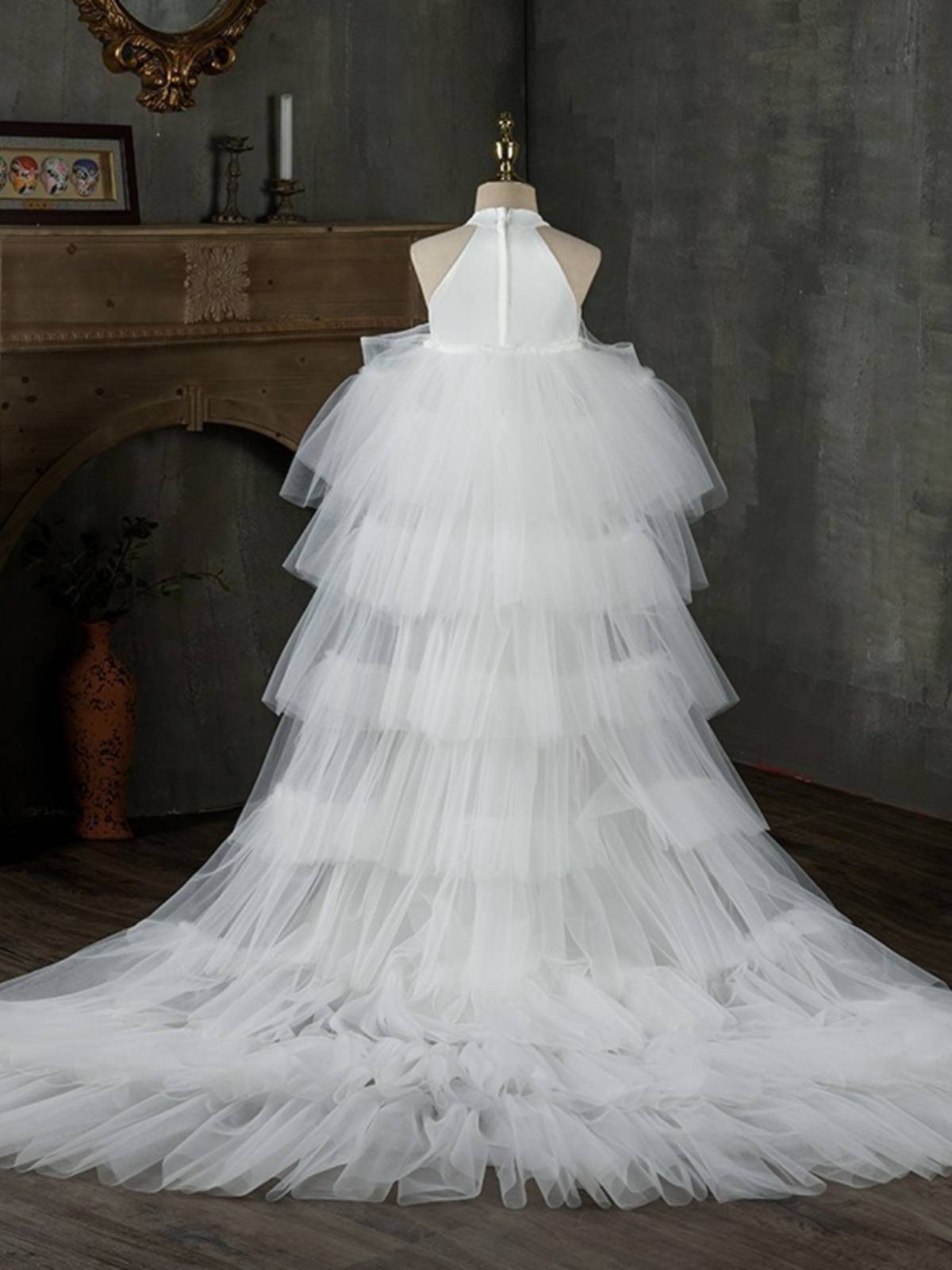 Girls' Dress Walking Chinese Wind Children's Fish Tail Model runway fashion performance service domineering national tide princess skirt