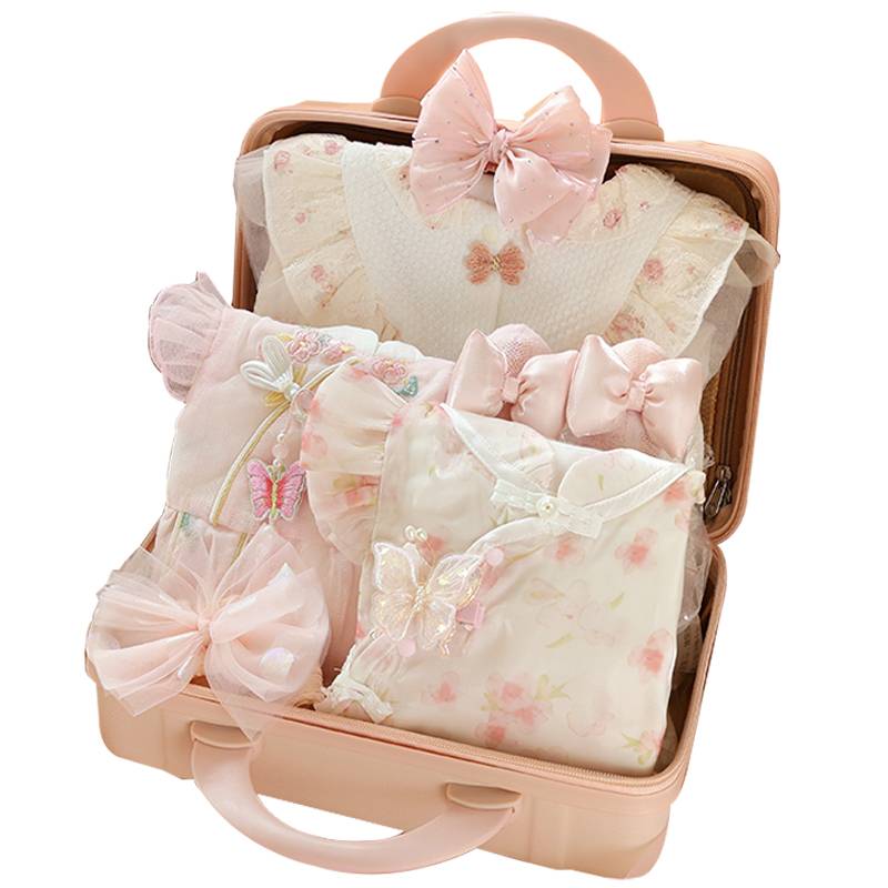 Newborn children meeting gift box baby gift full moon ritual and baby supplies clothing set giving gift high -end practical women