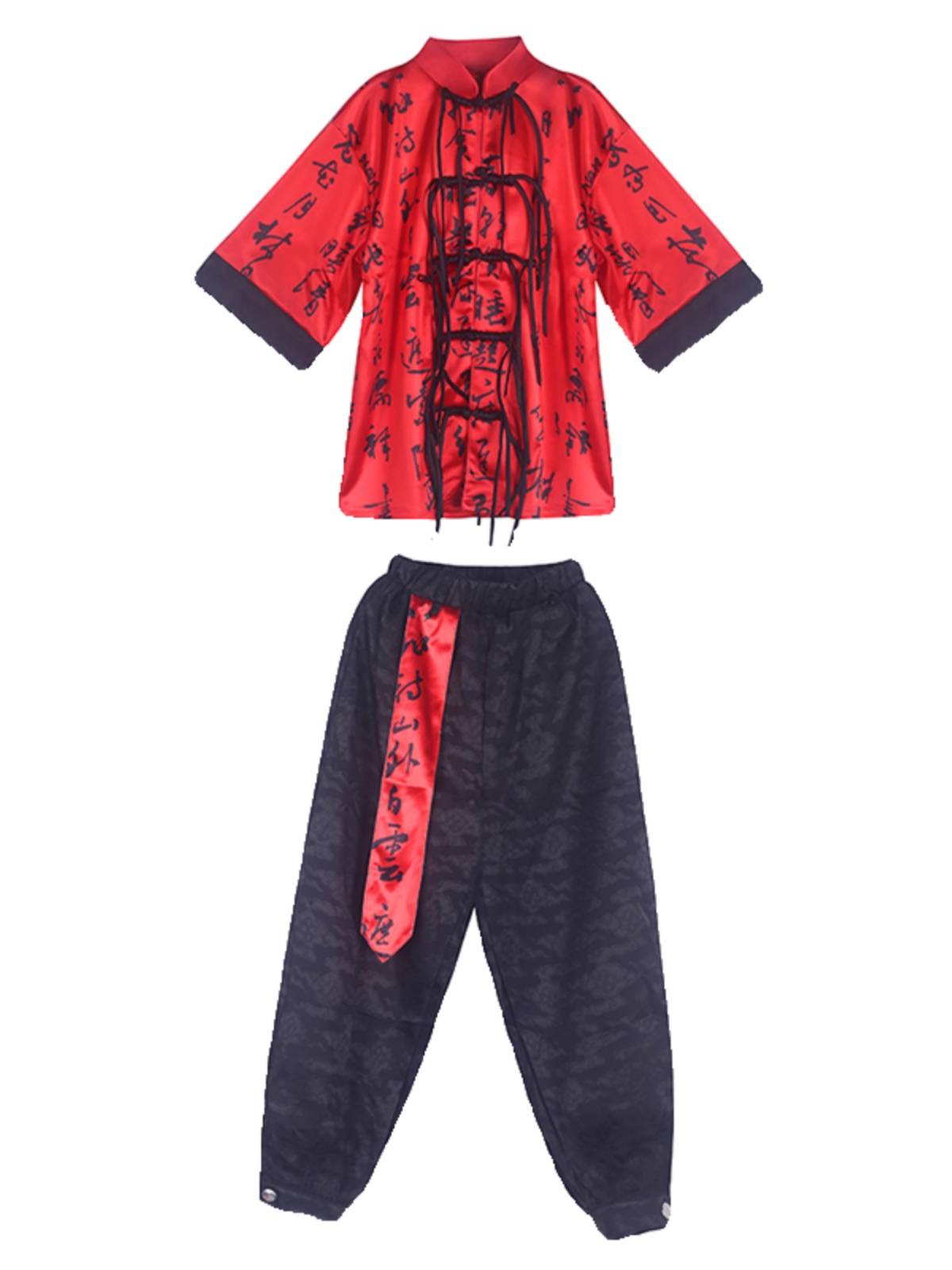 Jazz Dance Performance of Children's Guo Chao Girls runway show Tide Cool Six One Performance Clothing Children La Team