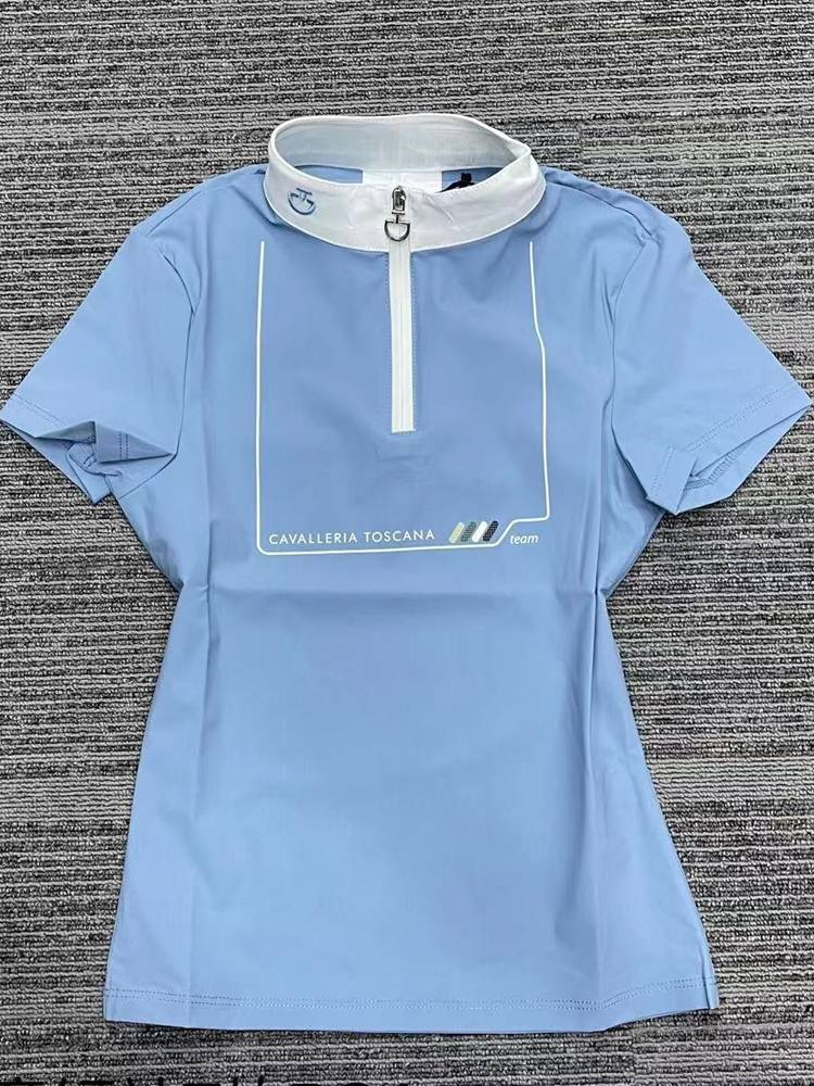 Italy imported CT Girl Equestrian Equipment Riding Speed Speed Mount Equestrian Equestnically T -shirt