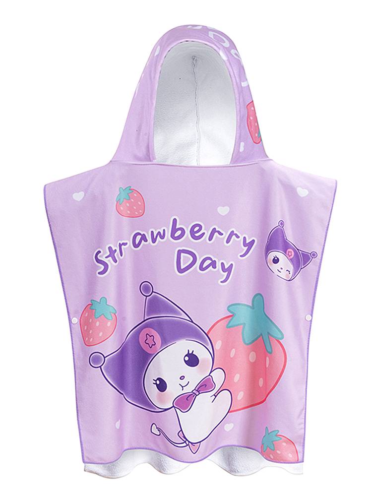 Children's cloak, bath towel, girl baby, baby bathrobe, suck water swimming, bathing windproof bathrobe changing hood