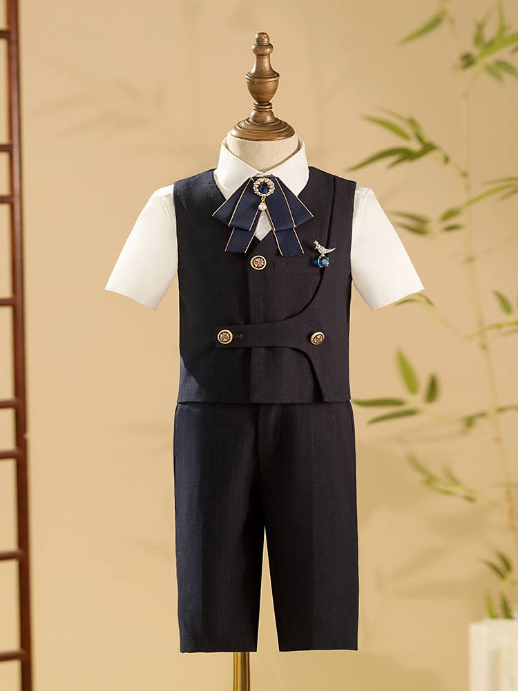 Children's suit suit boys dress flower girl walking show tide, the vest, the little boy hosted the suit piano performance suit