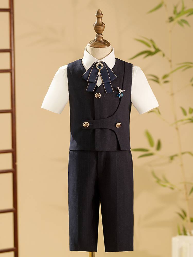 Children's suit suit boys dress flower girl walking show tide, the vest, the little boy hosted the suit piano performance suit