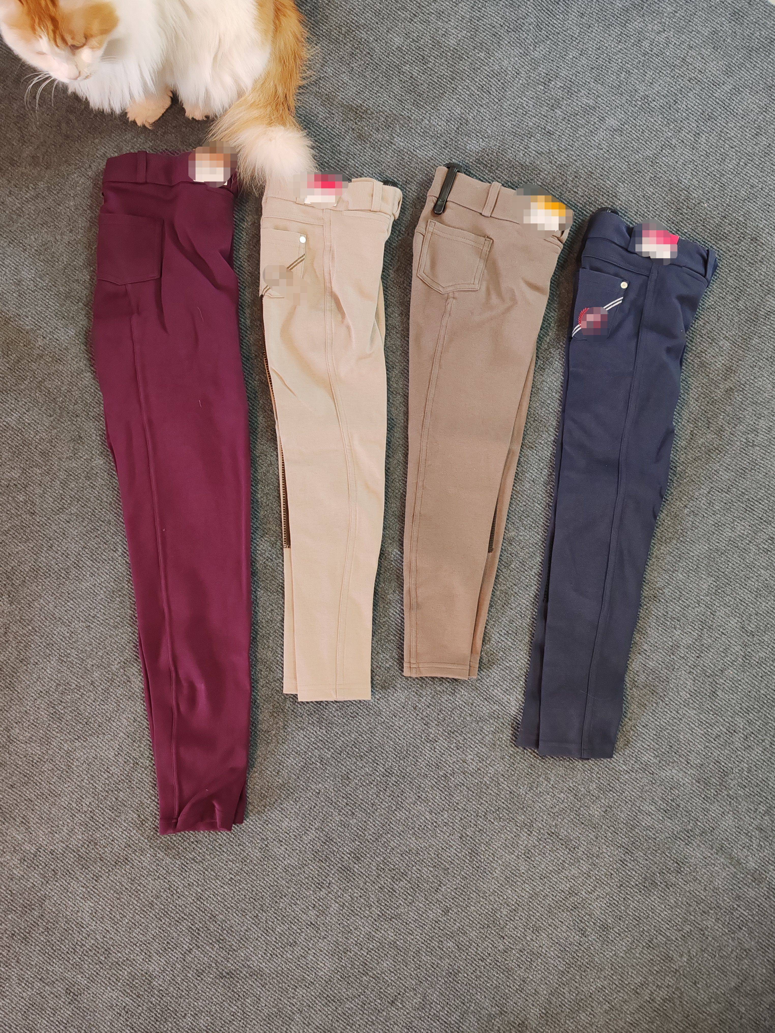 Children's equestrian pants four seasons summer thin elastic fabric boys, girls and girls riding pants disorder training competition