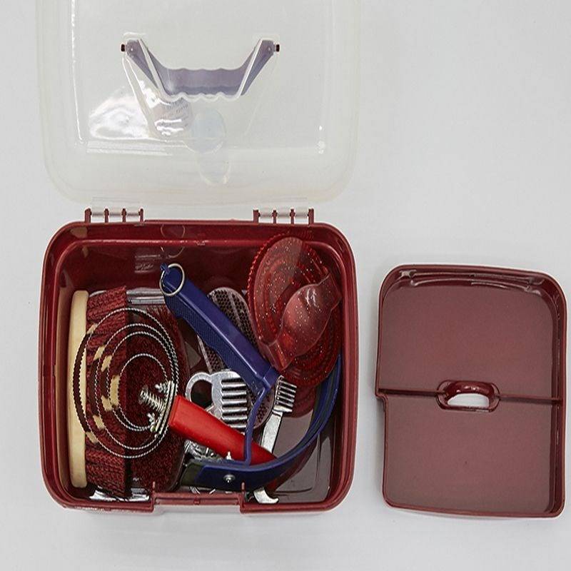 Pony-cleaning kit with a horse-washing kit and a ten-pack horse-brush-brush-brush-brushing kit