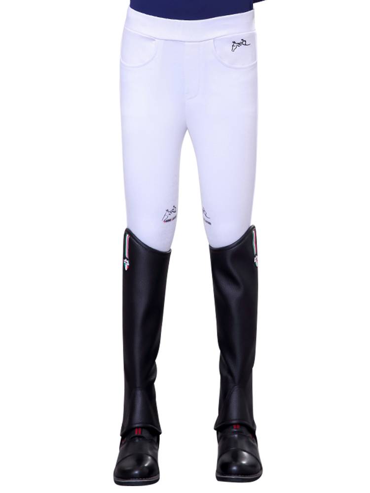 Children's equestrian horse pants spring and summer, four seasons, hygroscopic and breathability, silicon glue riding pants, girls horsema clothing
